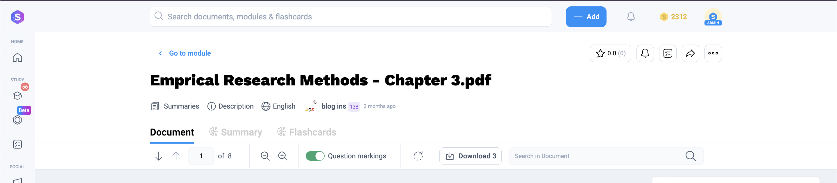 How to generate AI flashcards in Studydrive