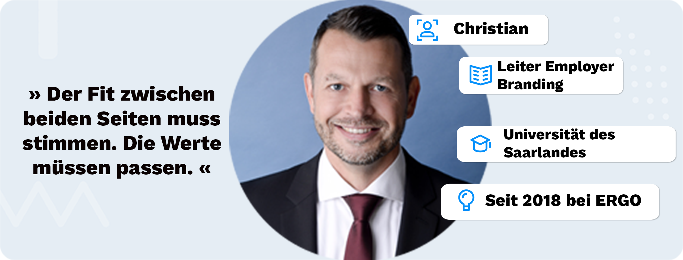 Christian von ERGO gibt Bewerbungstipps