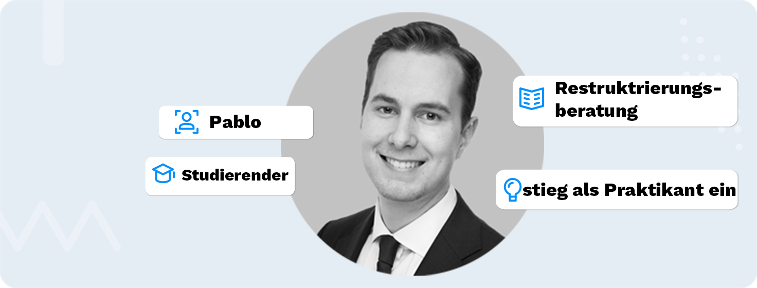 Praktikant Pablo von Andersch