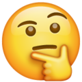 Das nachdenkliche Emoji