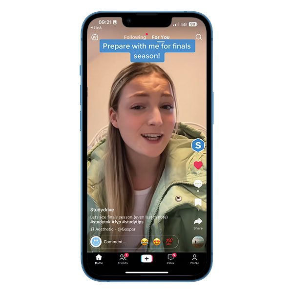 TikTok: Auf Klausuren vorbereiten