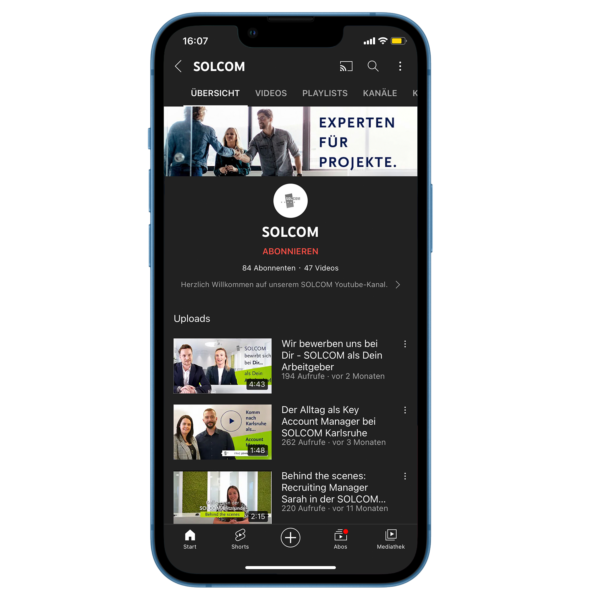 Solcom Youtube Account