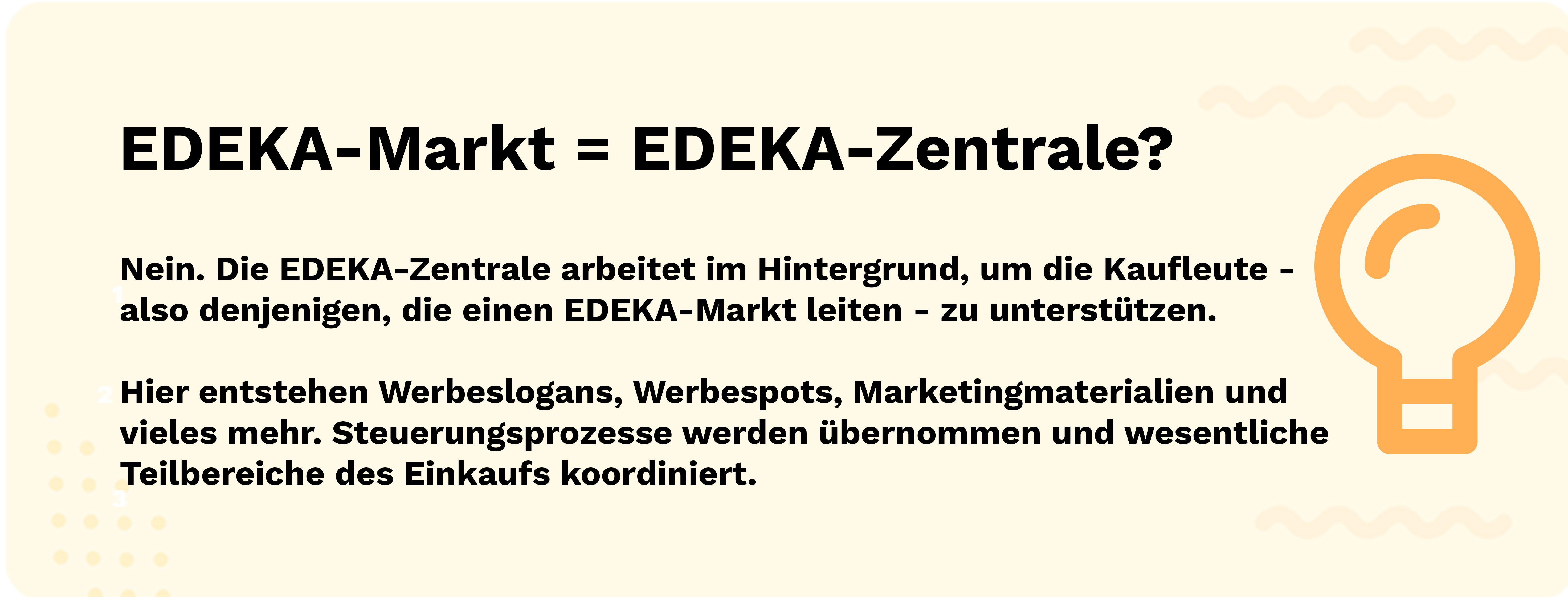Unterschied EDEKA-Markt und EDEKA-Zentrale