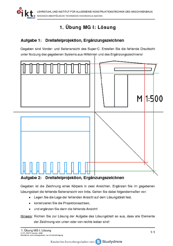 U01 3 Tafel Projektion Loesun Free Download