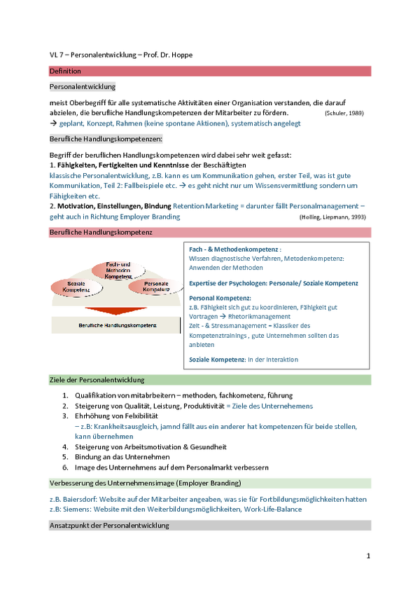 Vl 7 Personalentwicklung Docx Free Download