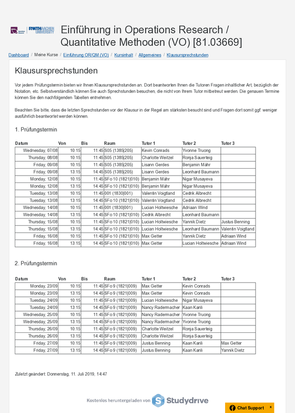 Klausursprechstunden Pdf Free Download