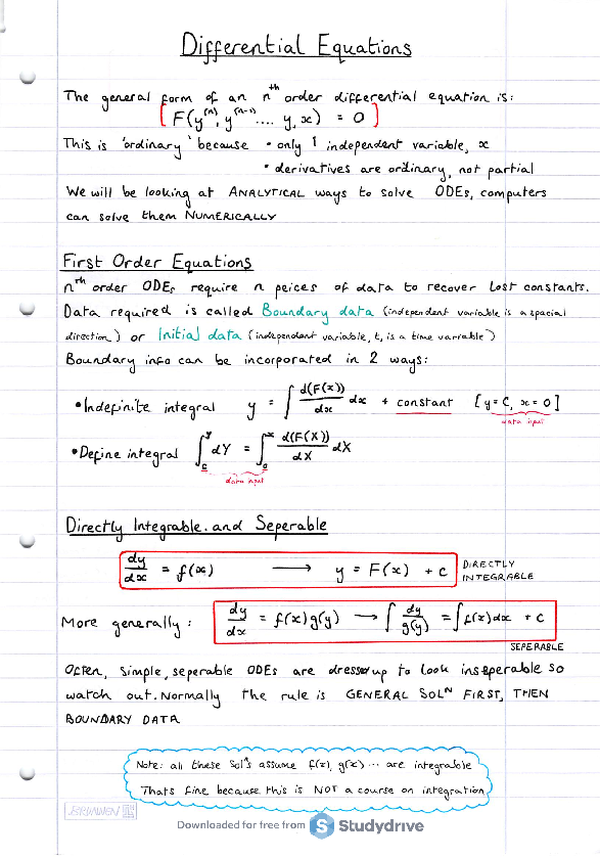 research papers on differential equations pdf