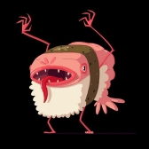 bösartige Sushirolle  
