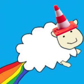 Verkehrsüberwachung Regenbogenschaf  