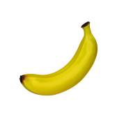 gekrümmte Banane  