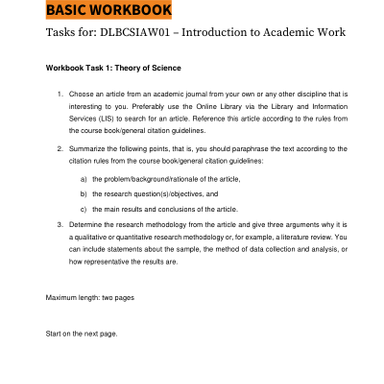 Document Workbook Tasks - DLBCSIAW01.pdf - Download