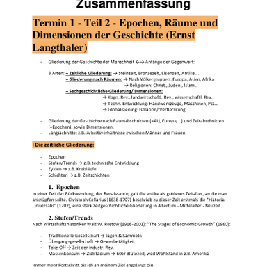 Steop Dokument STEOP - Geschichte Zusammenfassung.pdf - Herunterladen